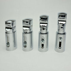 Chrome Elipse Universal White or Chrome Heated Towel Rail Radiator Brackets