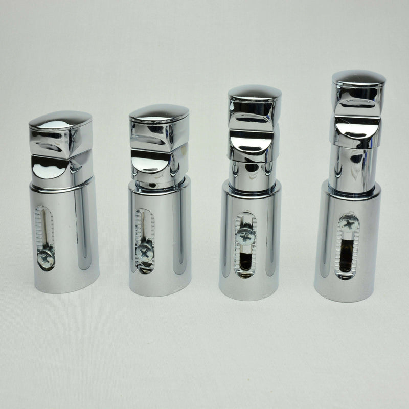 Chrome Elipse Universal White or Chrome Heated Towel Rail Radiator Brackets