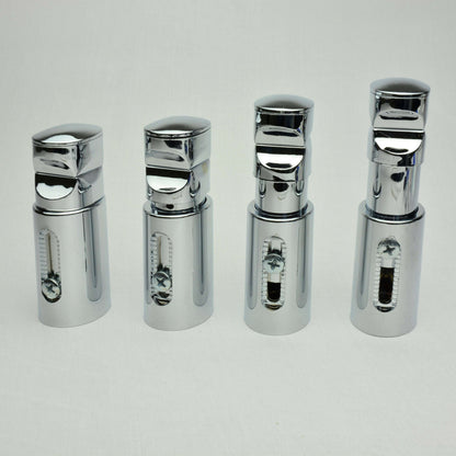 Chrome Elipse Universal White or Chrome Heated Towel Rail Radiator Brackets
