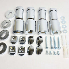 Elipse Universal White or Chrome Heated Towel Rail Radiator Brackets