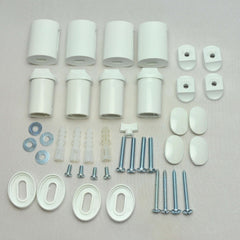 Elipse Universal White or Chrome Heated Towel Rail Radiator Brackets