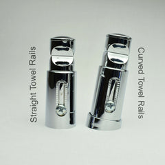 Elipse Universal White or Chrome Heated Towel Rail Radiator Brackets