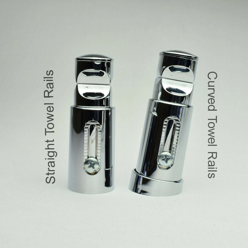 Elipse Universal White or Chrome Heated Towel Rail Radiator Brackets