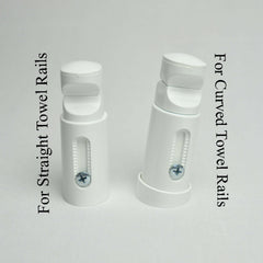 Elipse Universal White or Chrome Heated Towel Rail Radiator Brackets
