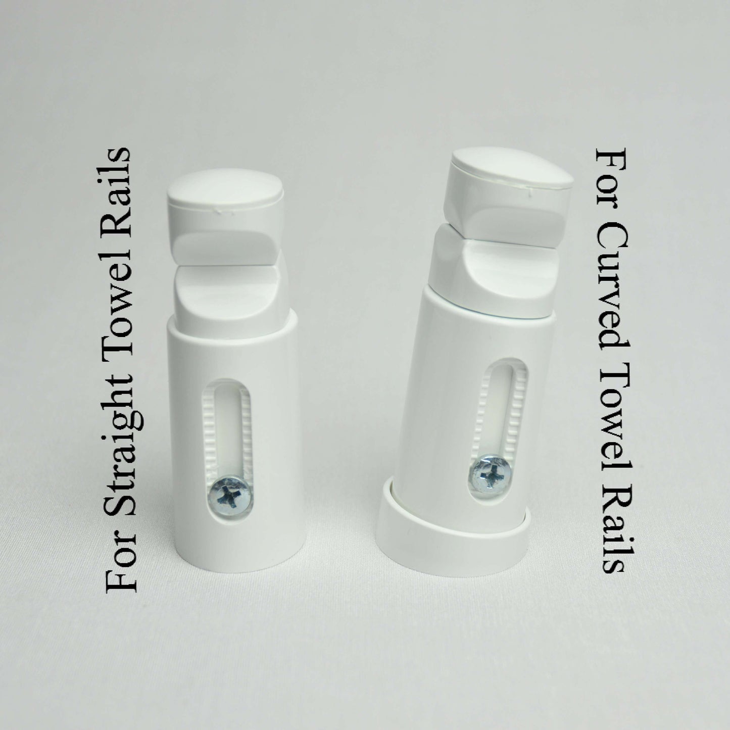 Elipse Universal White or Chrome Heated Towel Rail Radiator Brackets