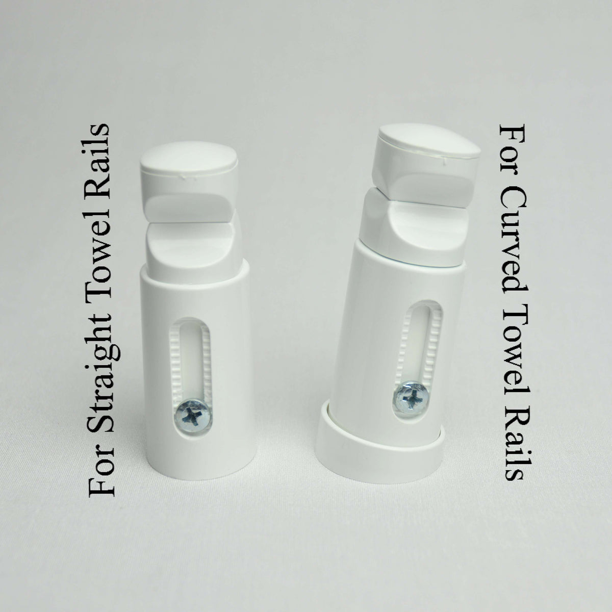 Elipse Universal White or Chrome Heated Towel Rail Radiator Brackets