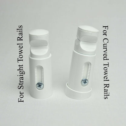 Elipse Universal White or Chrome Heated Towel Rail Radiator Brackets
