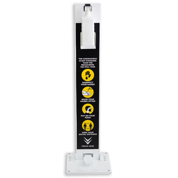Hand Gel Floor Standing Dispenser Feet Operated 1L