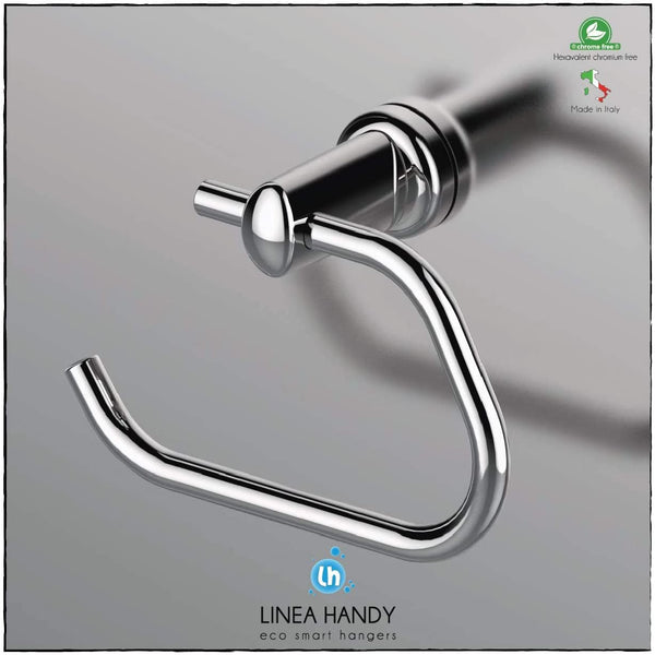Chrome Magnetic Toilet Roll Holder For Towel Rail Radiators Chrome -Handy Pap Magnetic