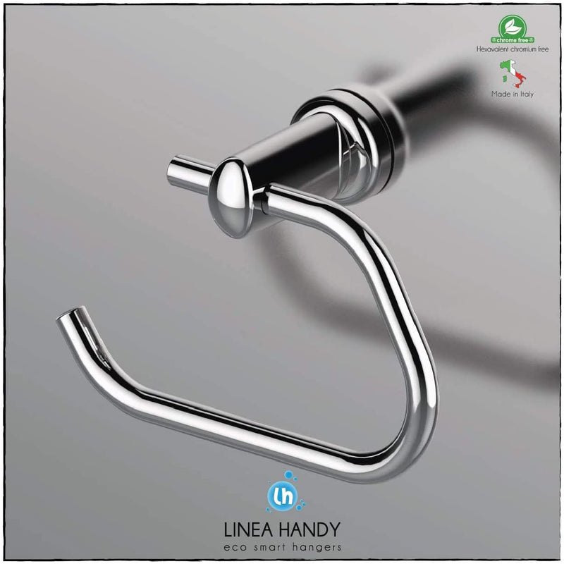 Chrome Magnetic Toilet Roll Holder For Towel Rail Radiators Chrome -Handy Pap Magnetic