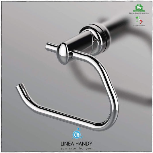 Chrome Magnetic Toilet Roll Holder For Towel Rail Radiators Chrome -Handy Pap Magnetic