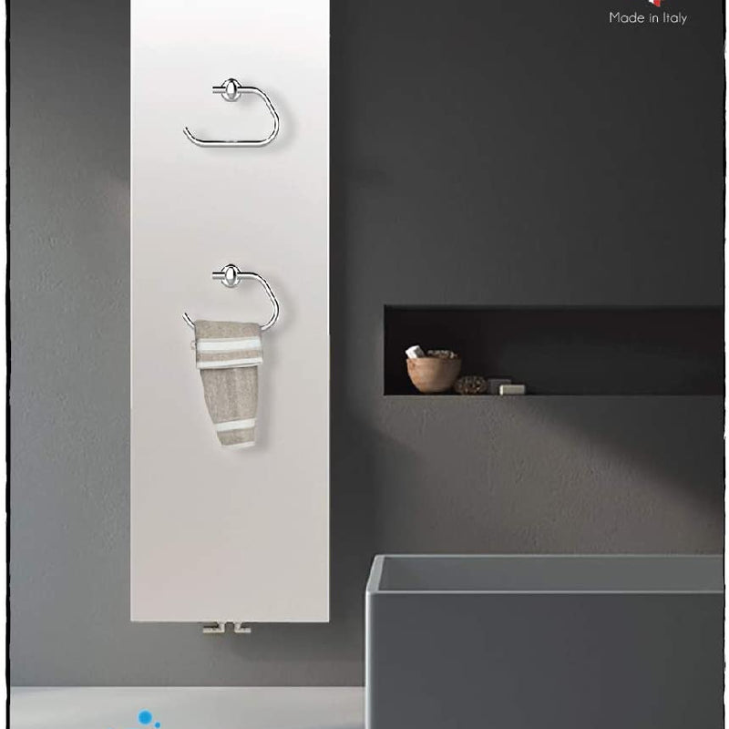 Chrome Magnetic Toilet Roll Holder For Towel Rail Radiators Chrome -Handy Pap Magnetic