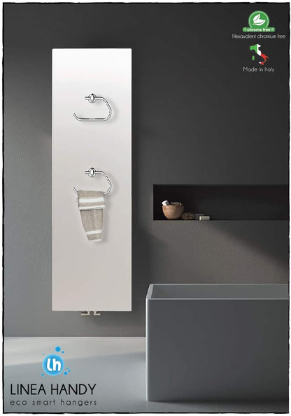 Chrome Magnetic Toilet Roll Holder For Towel Rail Radiators Chrome -Handy Pap Magnetic