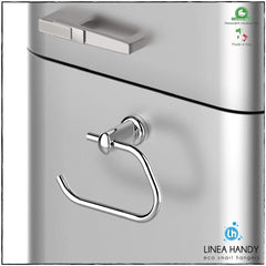 Chrome Magnetic Toilet Roll Holder For Towel Rail Radiators Chrome -Handy Pap Magnetic