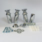 Curved Metal Chrome Wall Brackets for Heated Towel Rail Radiator Curved of Straight