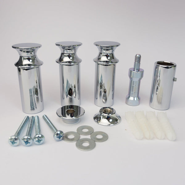 Straight Metal Chrome Wall Brackets for Heated Towel Rail Radiator Curved of Straight