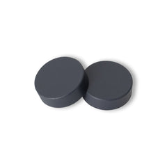 Pair of Anthracite Cover Caps for Heated Towel Rail Radiators