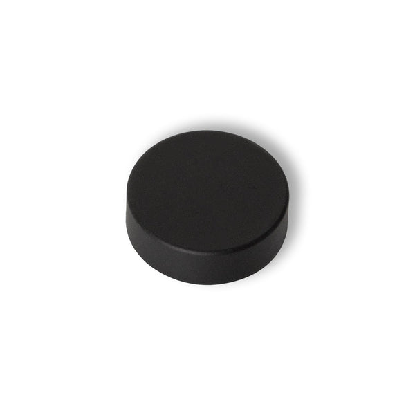 Pair of Matt Black Cover Caps for Heated Towel Rail Radiators