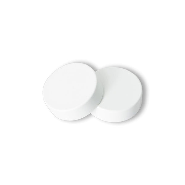 Pair of White Cover Caps for Heated Towel Rail Radiators