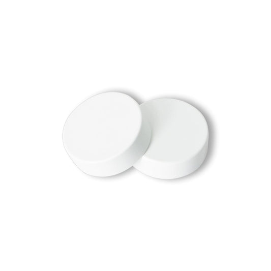 Pair of White Cover Caps for Heated Towel Rail Radiators