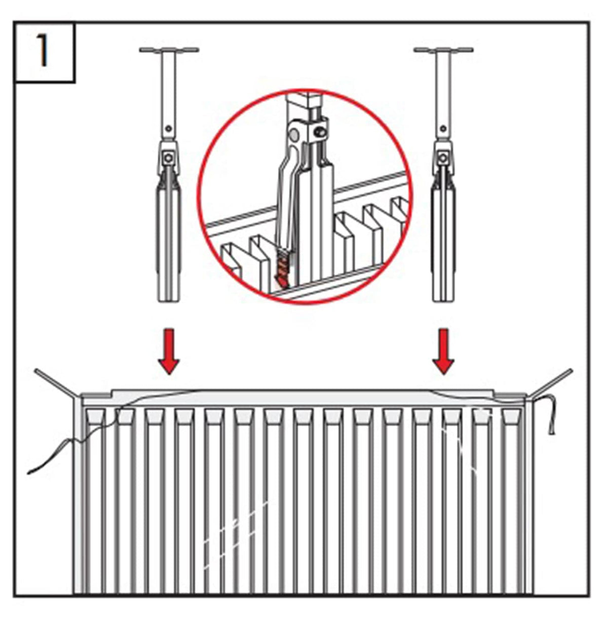 PK-3 Floor Stand For Panel Radiators Floor Bracket Feet