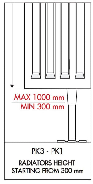 PK-3 Floor Stand For Panel Radiators Floor Bracket Feet