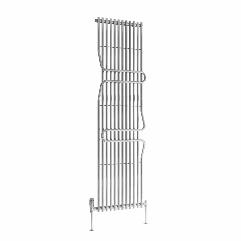 1800 x 500 mm / Chrome Reina Aletta Mild 1800 x 500mm Steel Designer Radiator