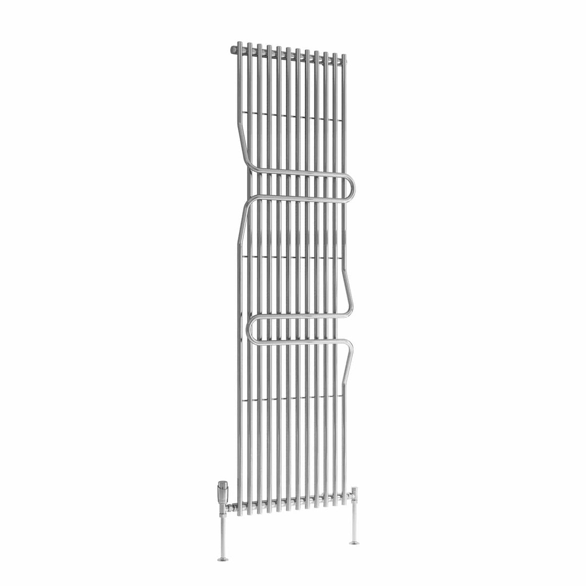 1800 x 500 mm / Chrome Reina Aletta Mild 1800 x 500mm Steel Designer Radiator