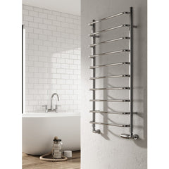 Reina Aliano Steel Chrome Heated Designer Towel Radiator