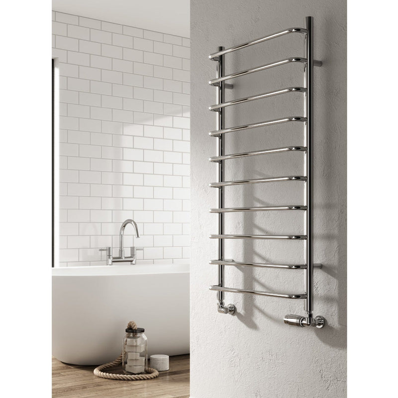 Reina Aliano Steel Chrome Heated Designer Towel Radiator