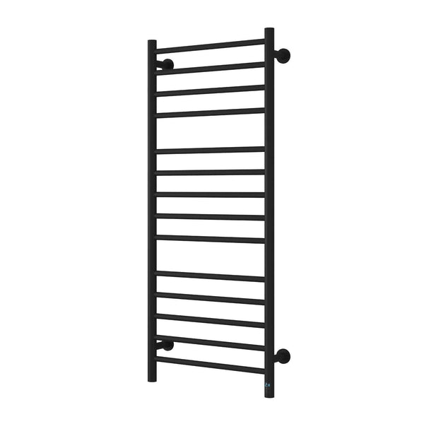 Matt Black / 1200 x 500 mm Reina Arnage Dry Electric Heated Designer Towel Rail