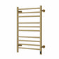 Brushed Brass / 800 x 500 mm Reina Arnage Dry Electric Heated Designer Towel Rail