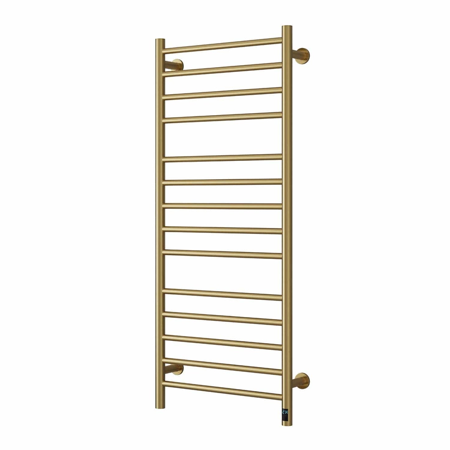 Brushed Brass / 1200 x 500 mm Reina Arnage Dry Electric Heated Designer Towel Rail