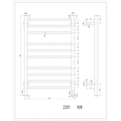 Reina Arnage Dry Electric Heated Designer Towel Rail