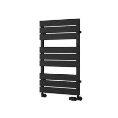 Black / 823 x 500 mm Reina Avola Vertical Heated Steel Designer Radiator