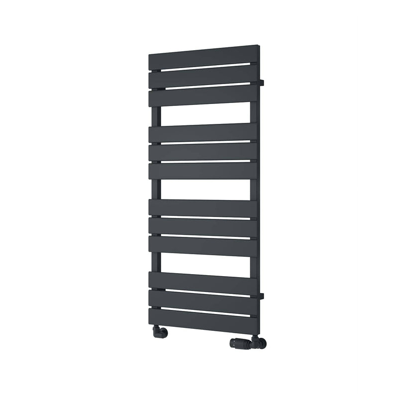 Anthracite / 1124 x 500 mm Reina Avola Vertical Heated Steel Designer Radiator