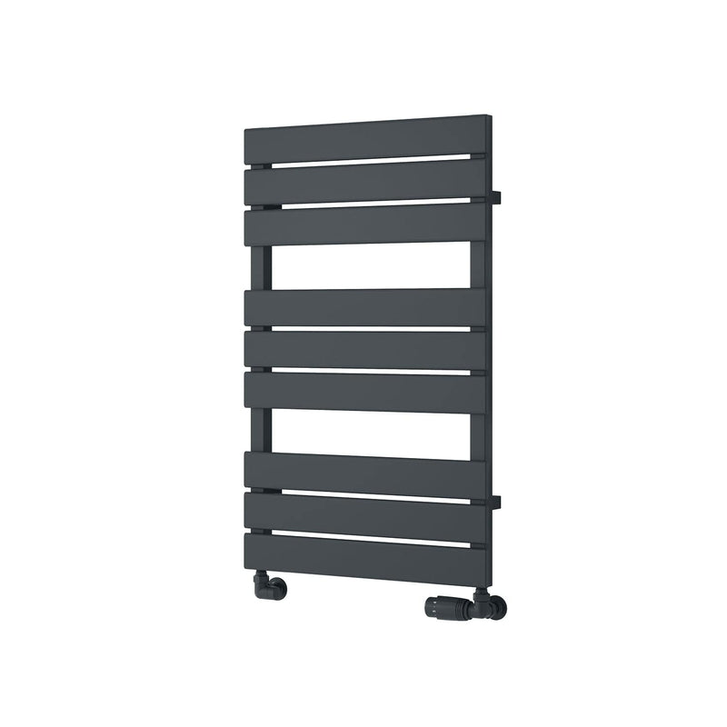 Anthracite / 823 x 500 mm Reina Avola Vertical Heated Steel Designer Radiator