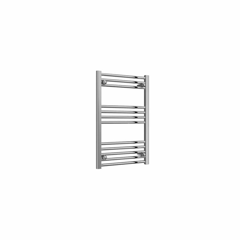 Flat / 800 x 500 mm Reina Capo Chrome Flat & Curved Towel Rail Radiator
