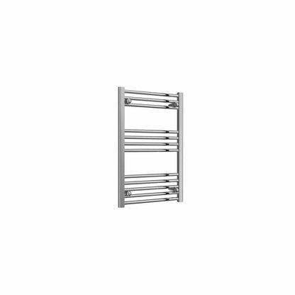 Flat / 800 x 500 mm Reina Capo Chrome Flat & Curved Towel Rail Radiator