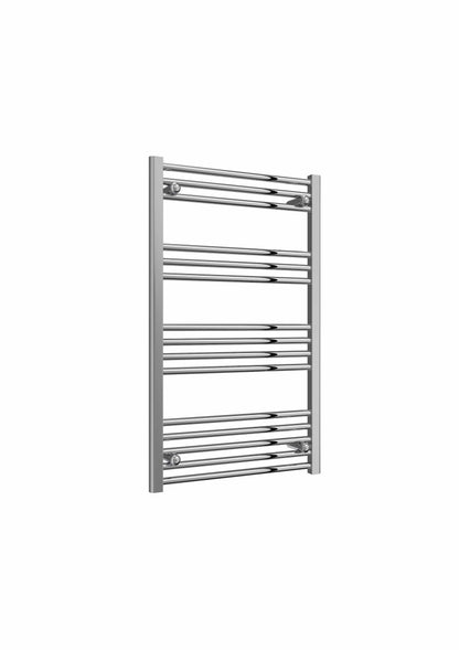 Flat / 1000 x 600 mm Reina Capo Chrome Flat & Curved Towel Rail Radiator