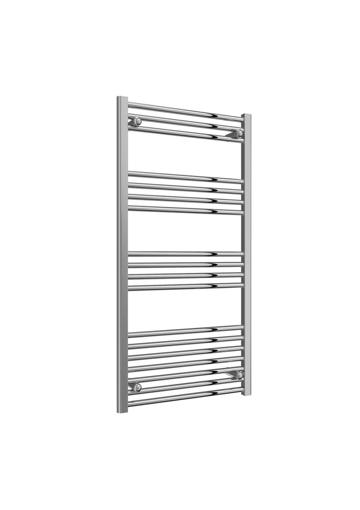 Flat / 1200 x 600 mm Reina Capo Chrome Flat & Curved Towel Rail Radiator