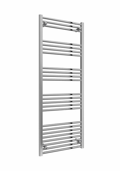 Flat / 1800 x 600 mm Reina Capo Chrome Flat & Curved Towel Rail Radiator