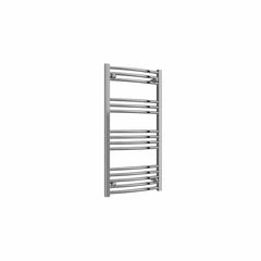 Curved / 1000 x 500 mm Reina Capo Chrome Flat & Curved Towel Rail Radiator