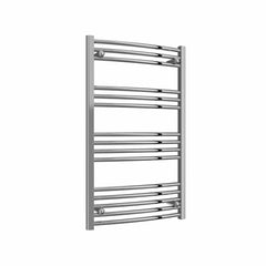 Curved / 1000 x 600 mm Reina Capo Chrome Flat & Curved Towel Rail Radiator
