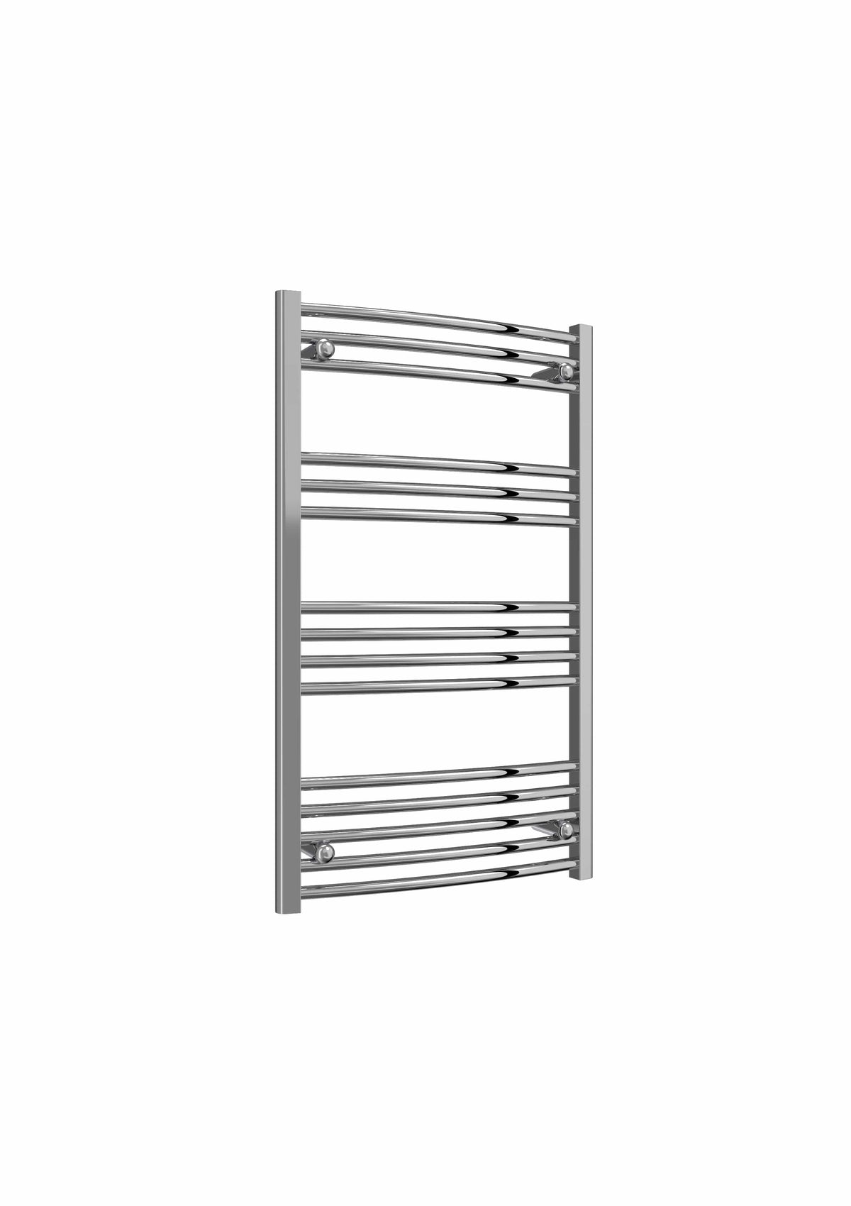 Curved / 1000 x 600 mm Reina Capo Chrome Flat & Curved Towel Rail Radiator