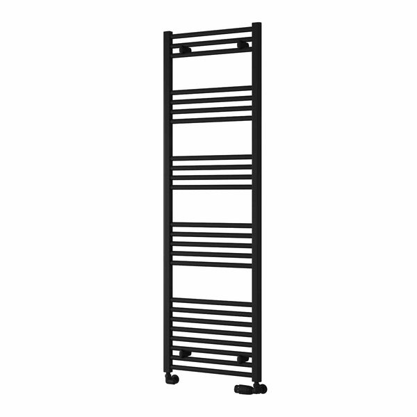 Reina Capo Flat Black Designer Towel Rail Radiator