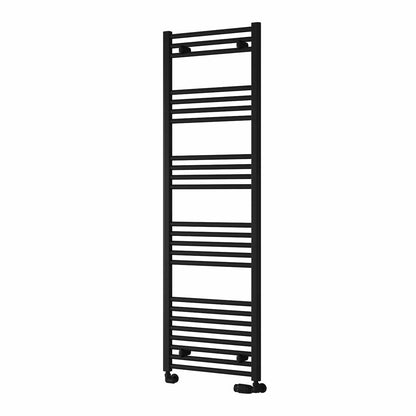 Reina Capo Flat Black Designer Towel Rail Radiator