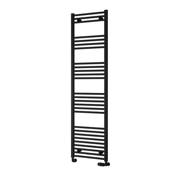 Reina Capo Flat Black Designer Towel Rail Radiator