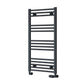 1000 x 500 mm Reina Capo Flat Designer Towel Rail Radiator Anthracite