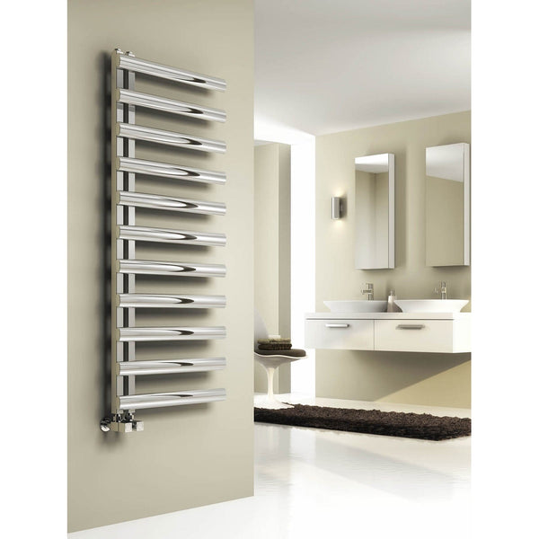 Reina Cavo Designer Vertical Heated Towel Rail Stainless Steel Radiator